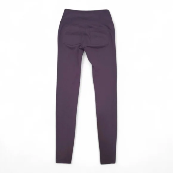 Athleta High Waisted Metro Leggings W/ Front & Back Pockets Plum Size XS - Picture 3 of 16